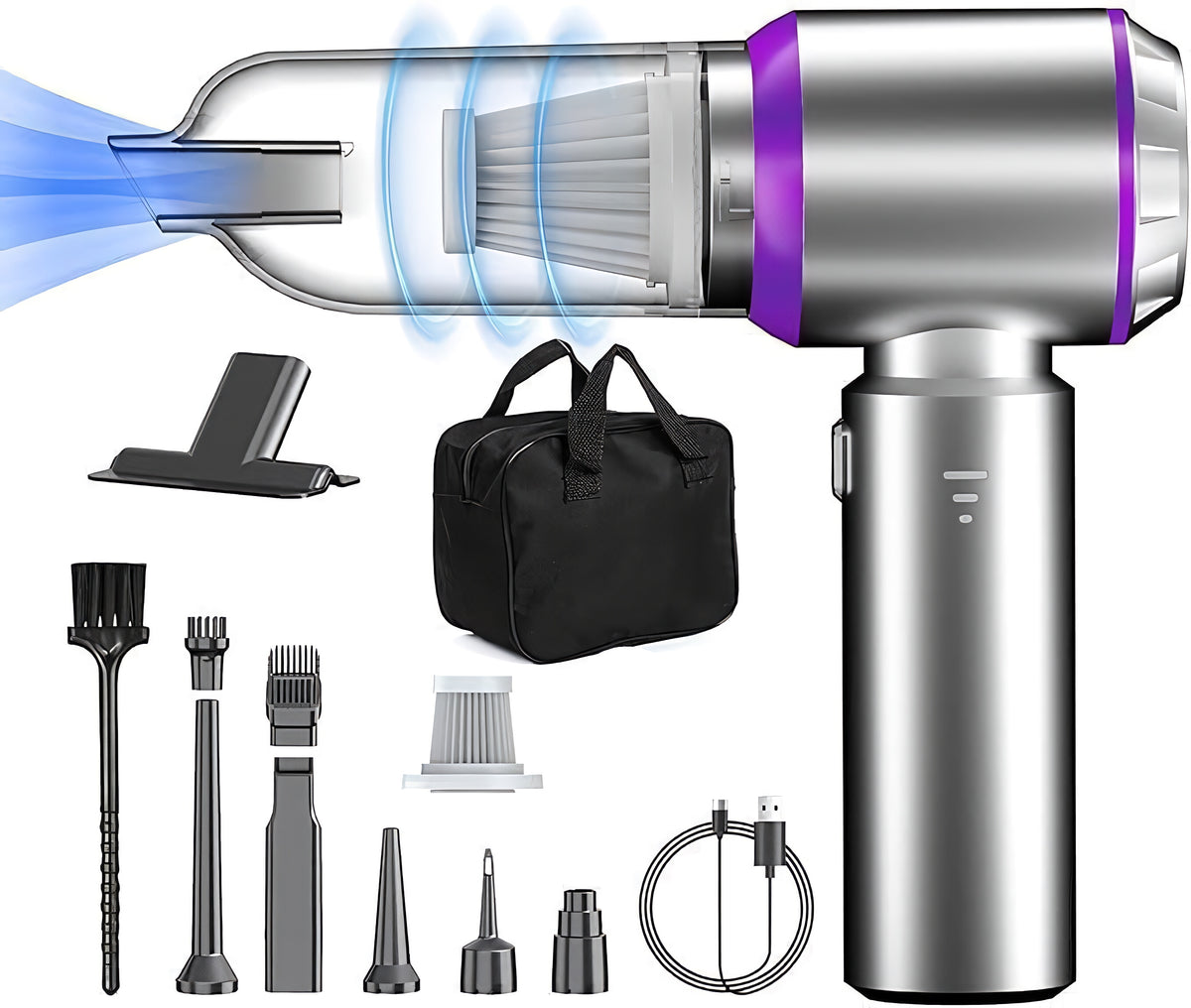 AirVac Pro – 4 in 1 Power-Handstaubsauger - das Original