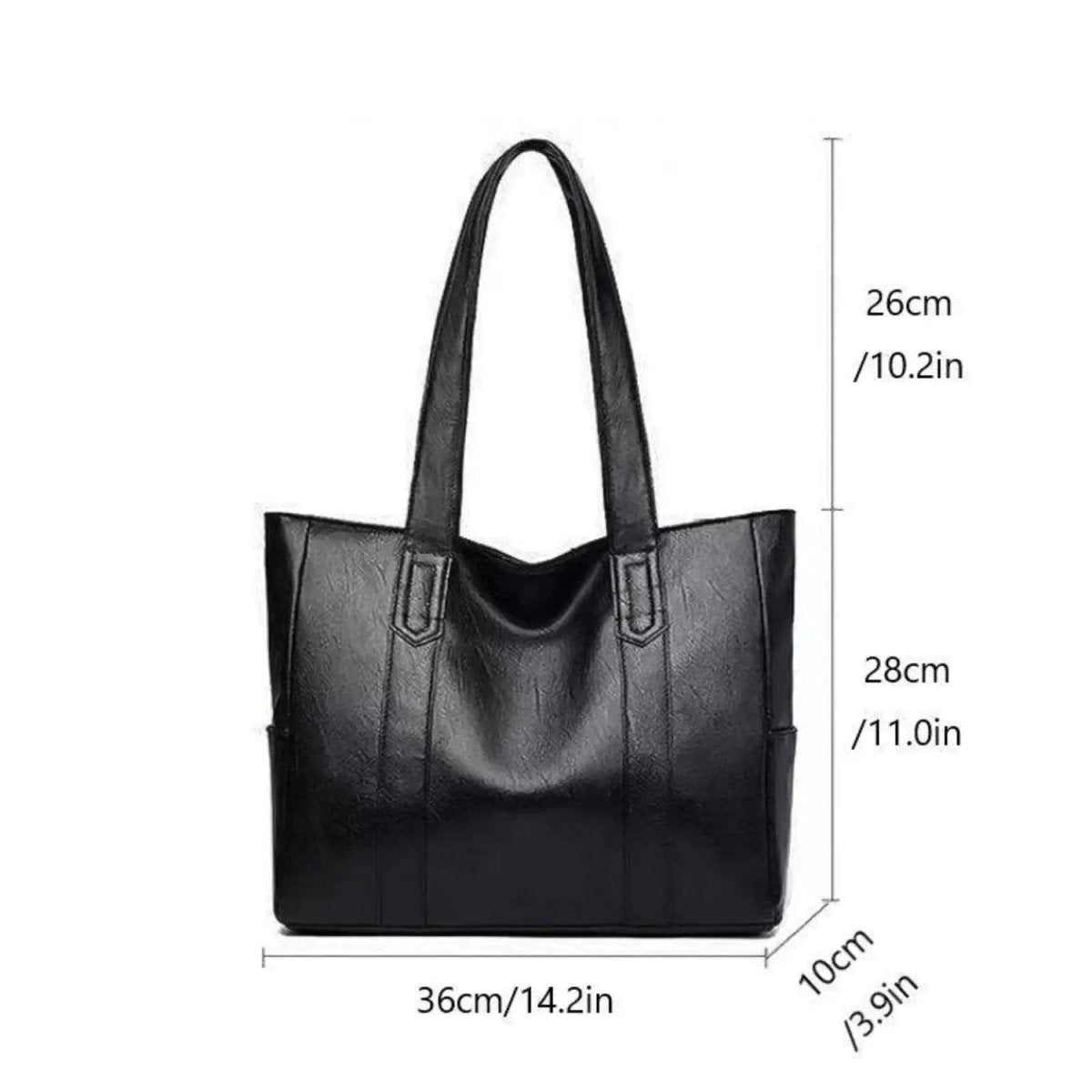 Vintaris – Elegante Schultertasche aus Leder mit Retro-Touch und glatter Oberfläche