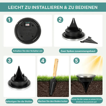LumiPath™ – Solar Bodenleuchten für Garten & Weg