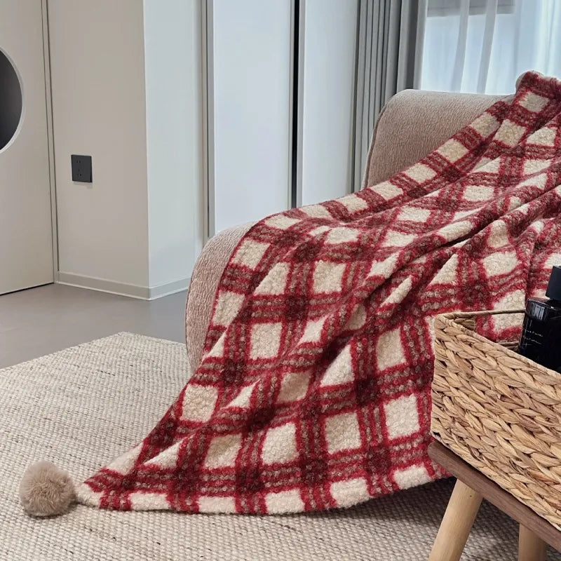 Englische Retro-Decke – gemütliche Wärme für Sofa und Zuhause