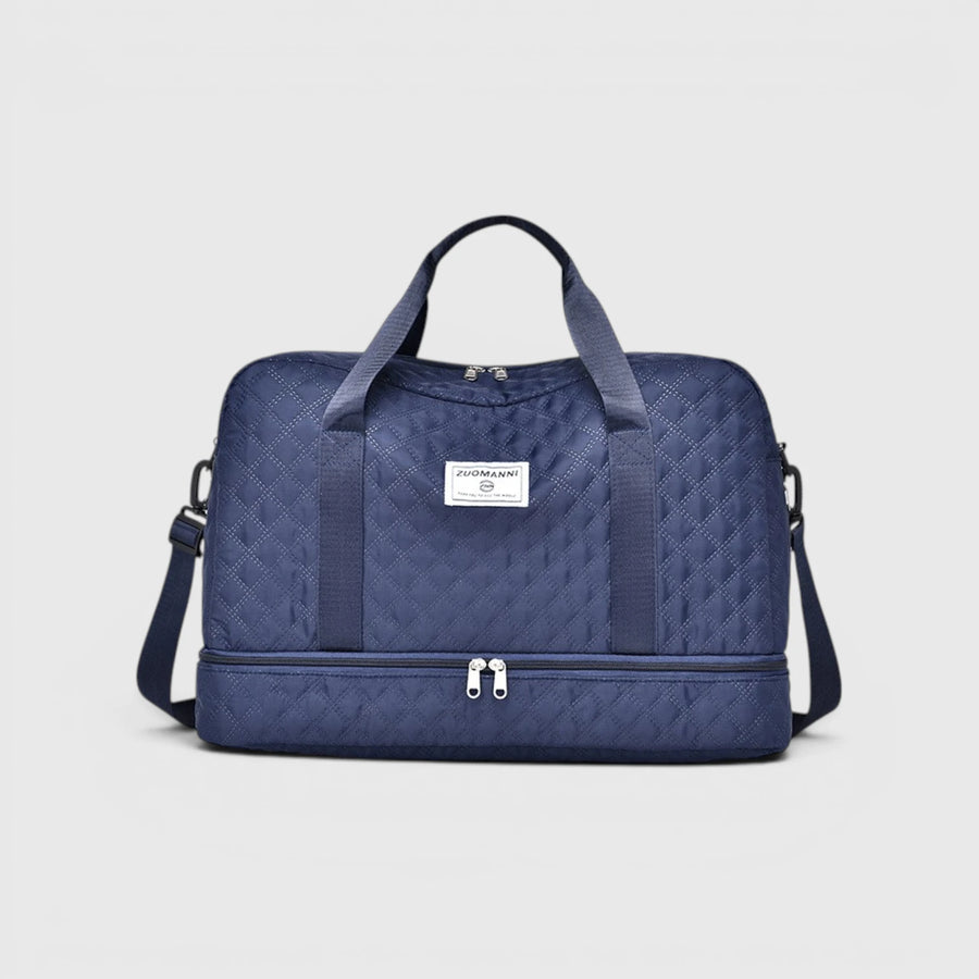 Gesteppte Reisetasche mit Schuhfach - Travique
