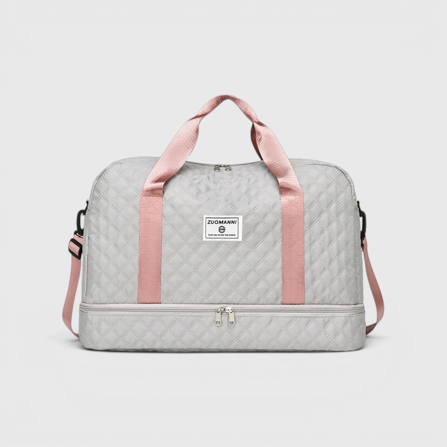 Gesteppte Reisetasche mit Schuhfach - Travique