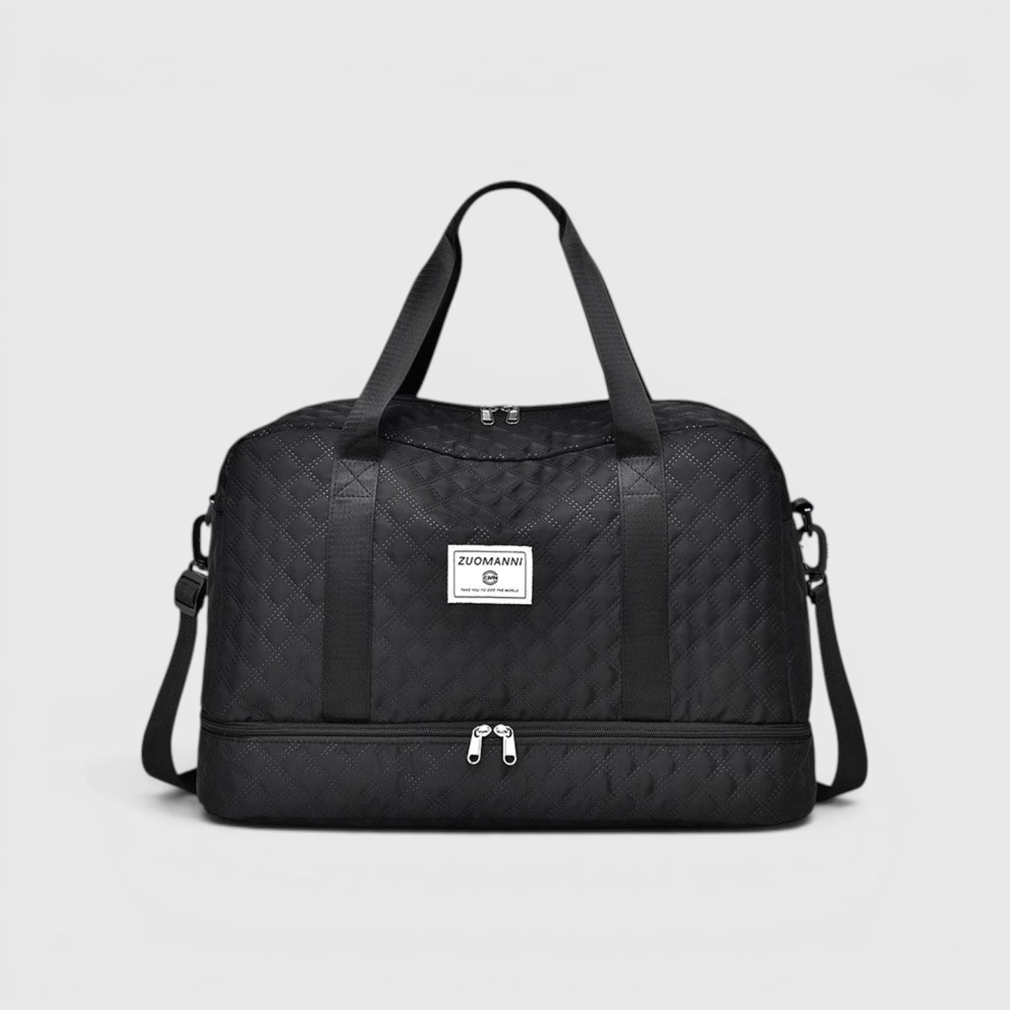 Gesteppte Reisetasche mit Schuhfach - Travique