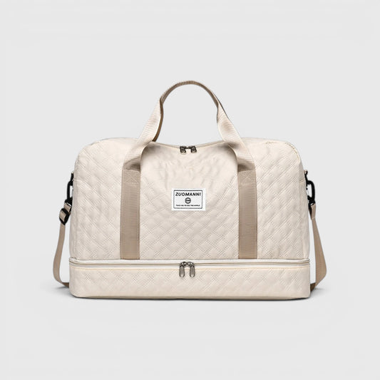 Gesteppte Reisetasche mit Schuhfach - Travique
