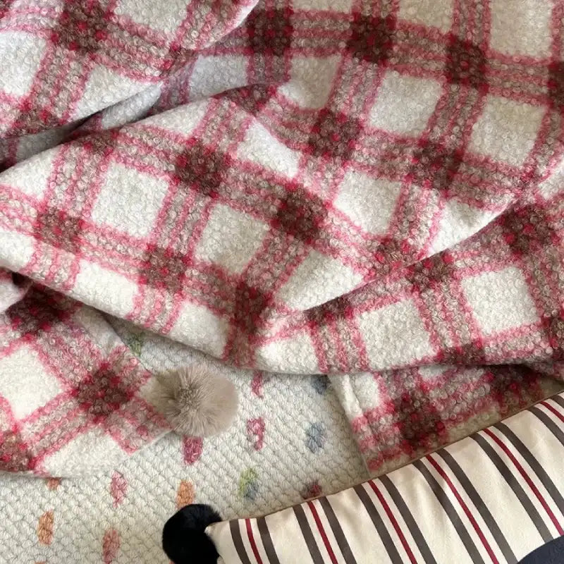 Englische Retro-Decke – gemütliche Wärme für Sofa und Zuhause