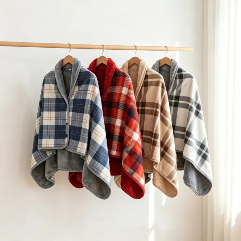 Kuscheldecke mit Knöpfen – warm eingehüllt im Büro, auf dem Sofa und unterwegs
