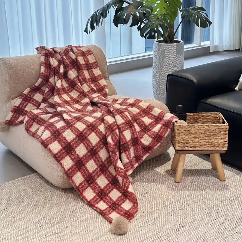 Englische Retro-Decke – gemütliche Wärme für Sofa und Zuhause