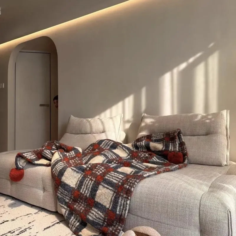 Englische Retro-Decke – gemütliche Wärme für Sofa und Zuhause