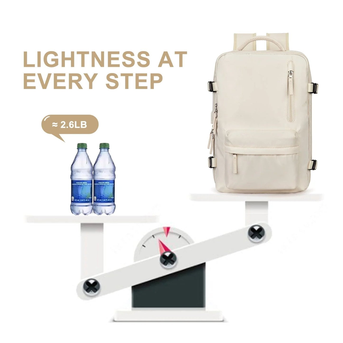 Reiserucksack mit Schuhfach und USB-Anschluss - Travelliva