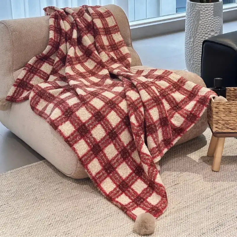 Englische Retro-Decke – gemütliche Wärme für Sofa und Zuhause