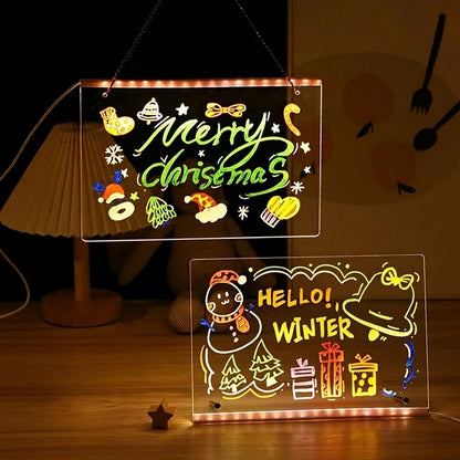 LED-Leuchttafel – Flexibles Notizboard & Werbedisplay – Stehend oder Hängend, USB