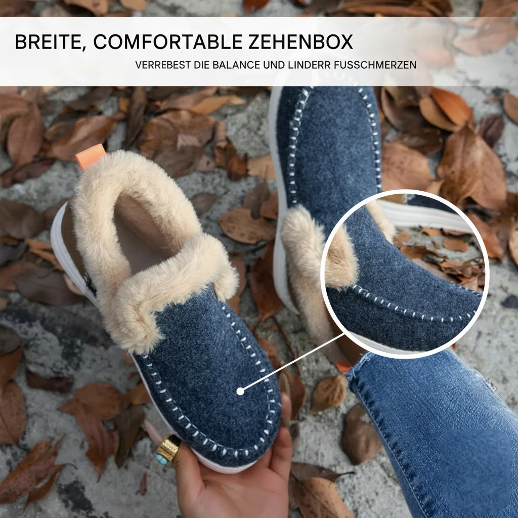Damen Komfortschuhe mit Plüschfutter – Valeria