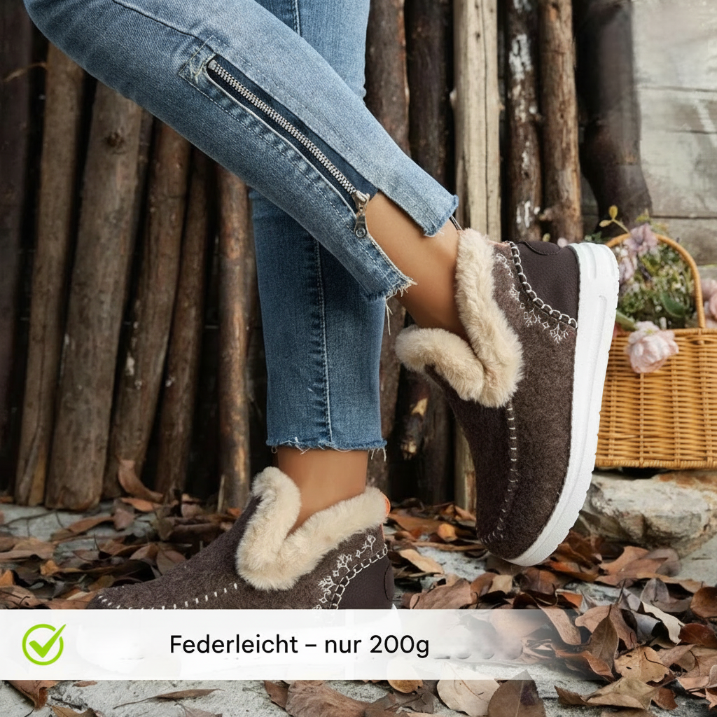 Damen Komfortschuhe mit Plüschfutter – Valeria