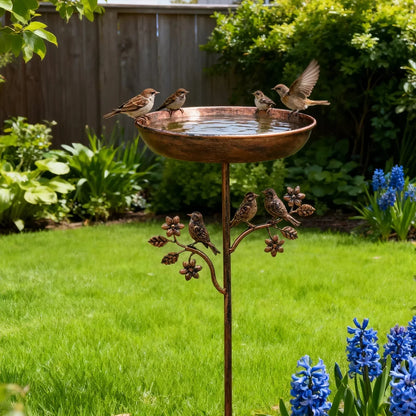 Gartenvogeltränke mit Deko-Schale und stabilem Spieß | Voglia