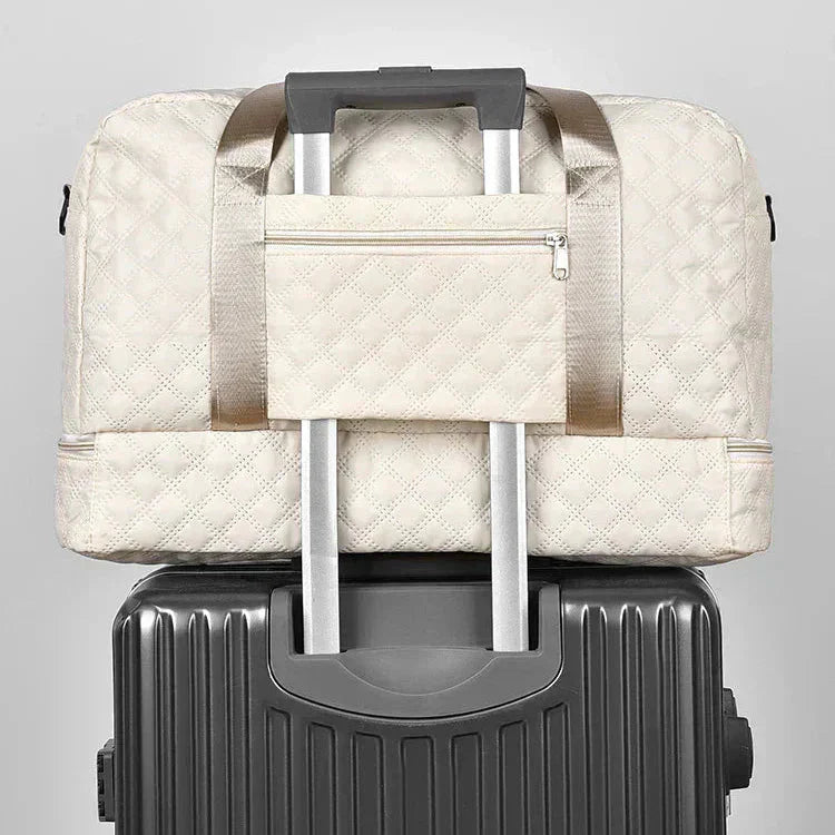 Gesteppte Reisetasche mit Schuhfach - Travique