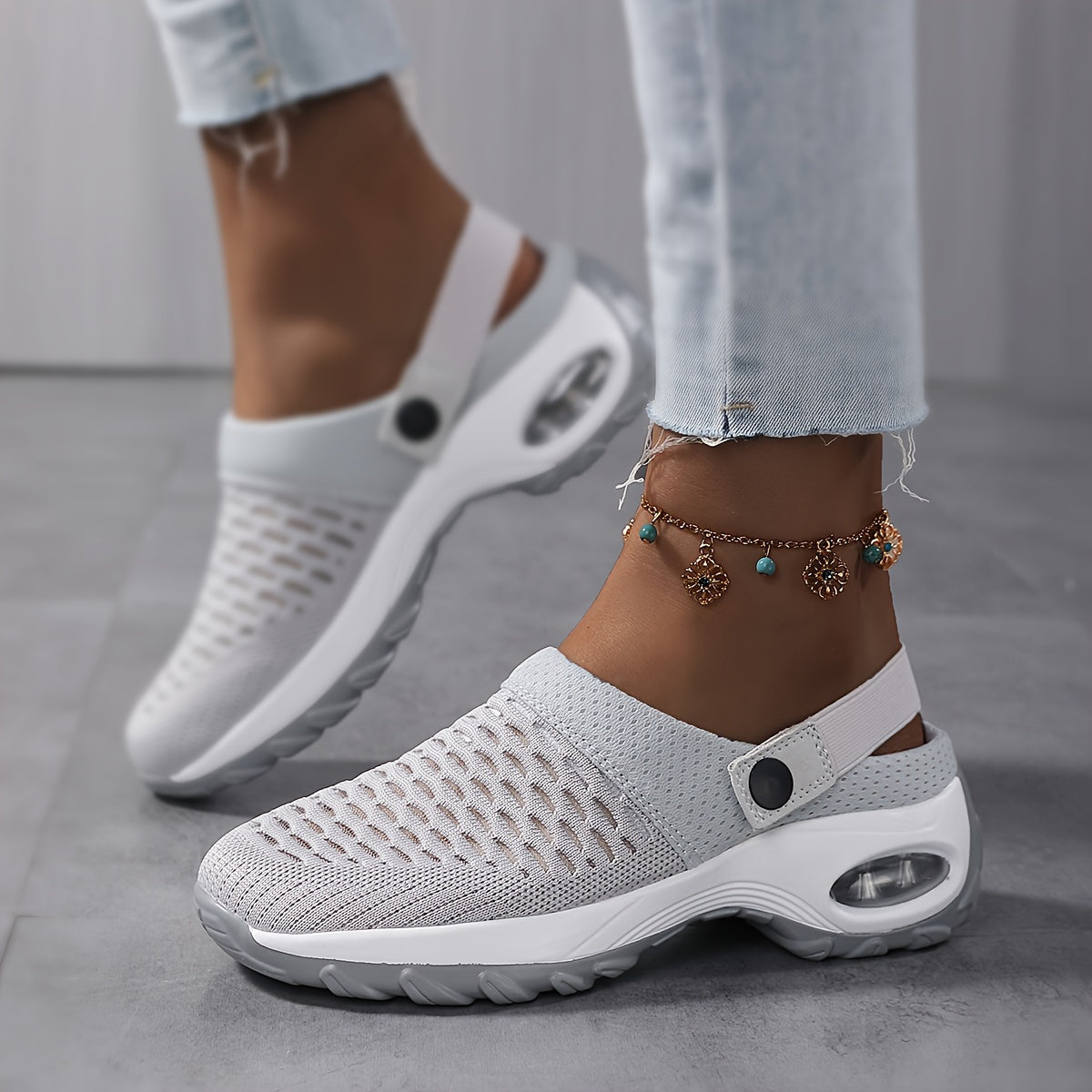 Orthopädische Clogs Damen Mesh | Luftpolster-Dämpfung | Rutschfeste Slipper | Luniva