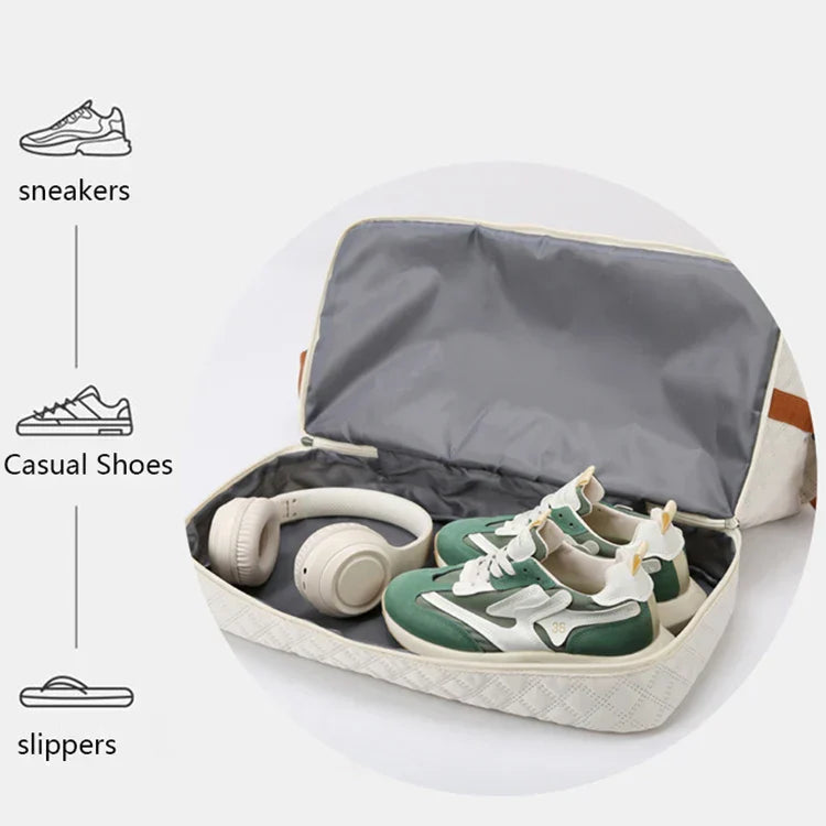 Travessia Reisetasche mit Schuhfach und Rautenmuster