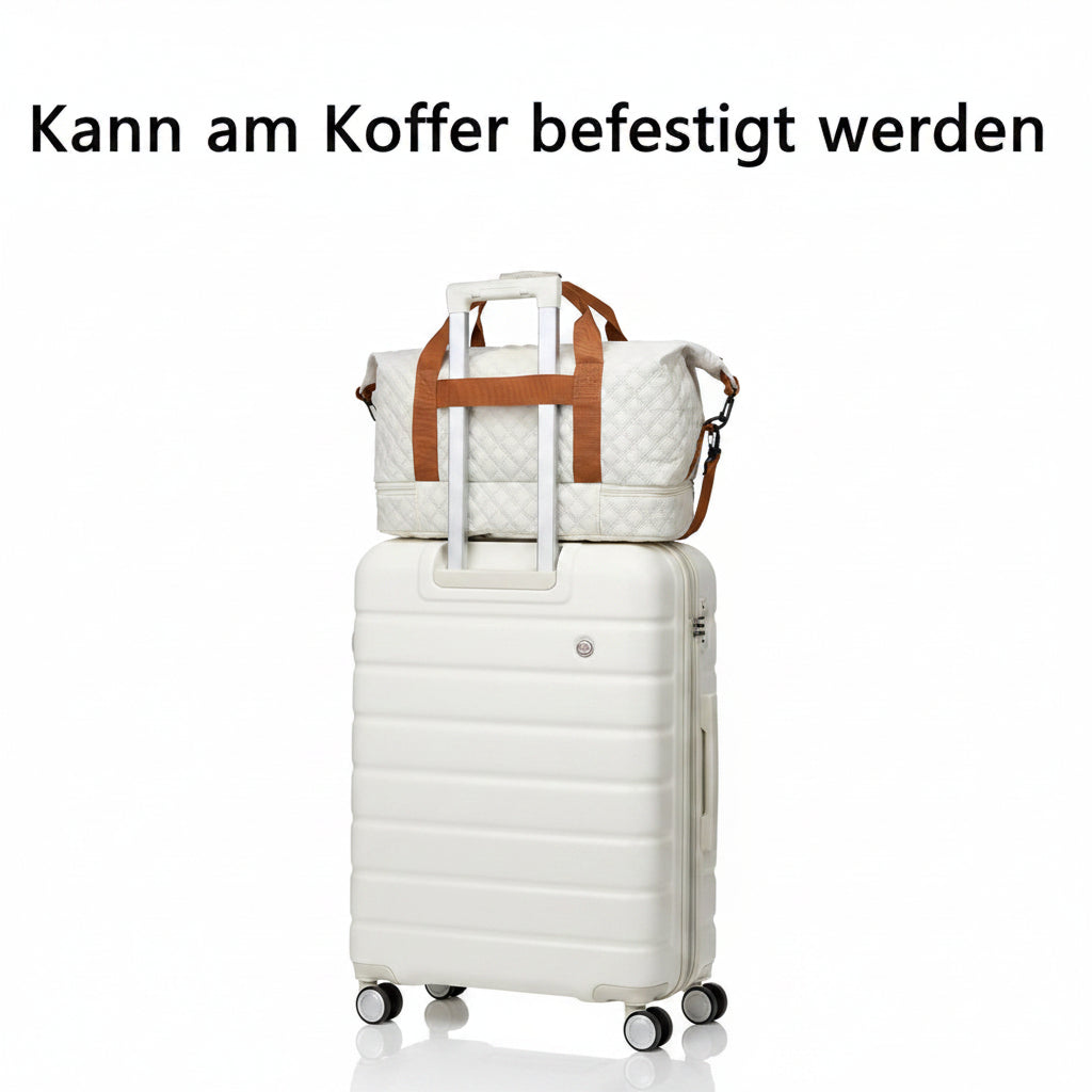 Travessia Reisetasche mit Schuhfach und Rautenmuster