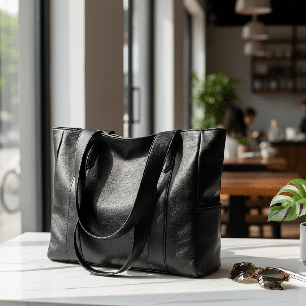 Vintaris – Elegante Schultertasche aus Leder mit Retro-Touch und glatter Oberfläche