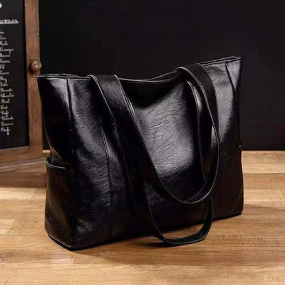 Vintaris – Elegante Schultertasche aus Leder mit Retro-Touch und glatter Oberfläche
