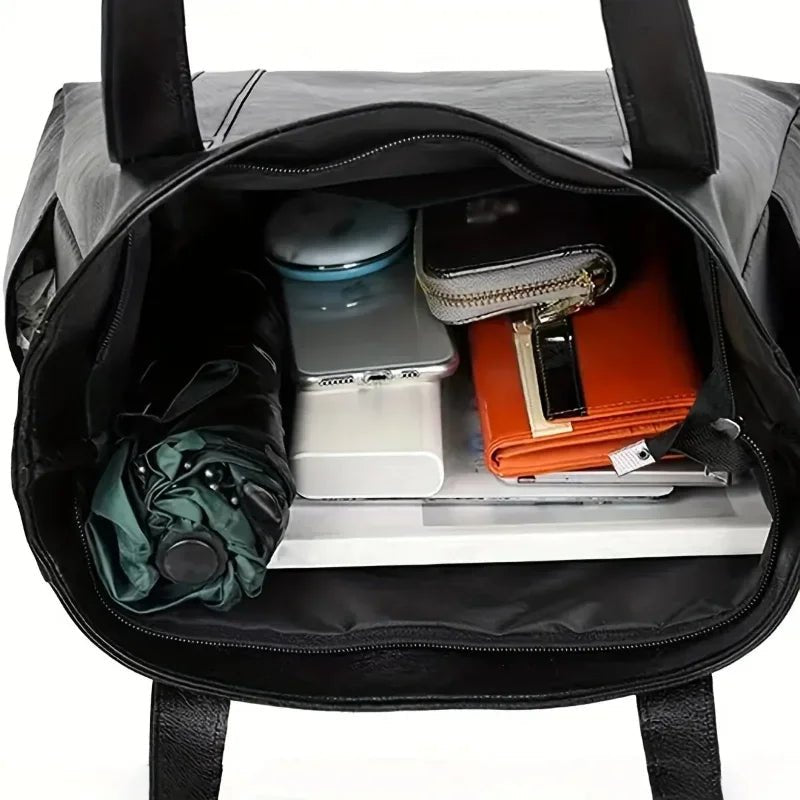 Vintaris – Elegante Schultertasche aus Leder mit Retro-Touch und glatter Oberfläche
