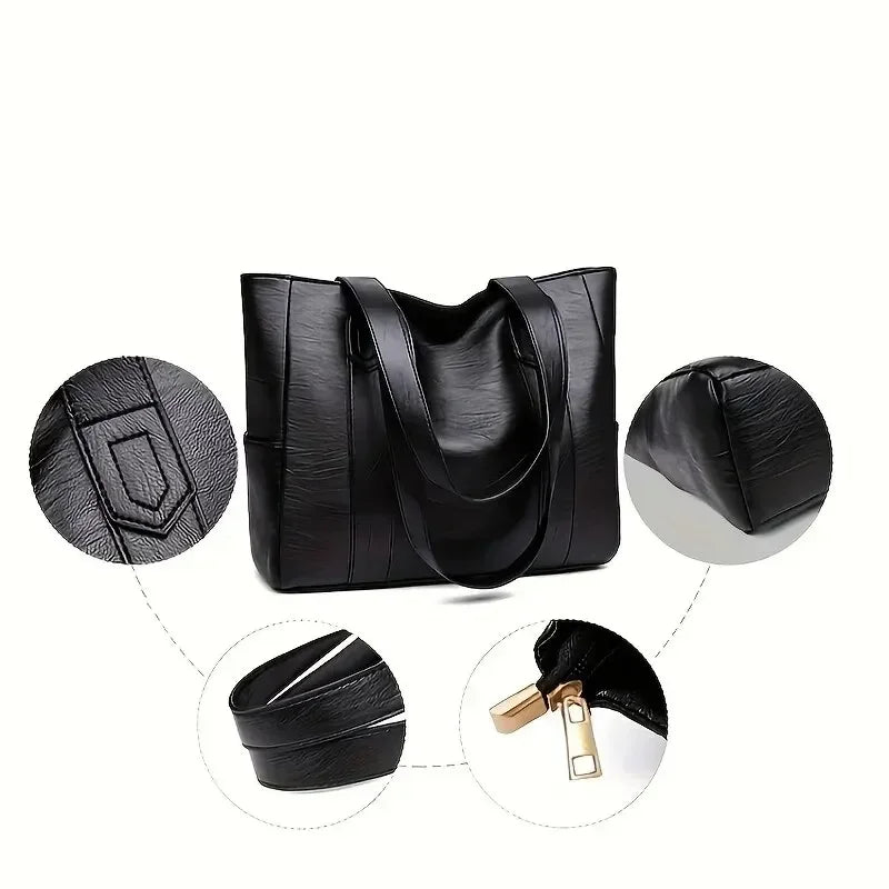 Vintaris – Elegante Schultertasche aus Leder mit Retro-Touch und glatter Oberfläche
