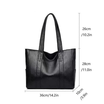 Vintaris – Elegante Schultertasche aus Leder mit Retro-Touch und glatter Oberfläche