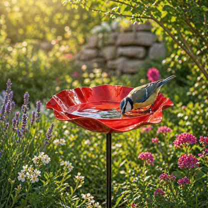 Vogelblüten - Handgefertigte Vogeltränke in Blütenform | 4er-Set