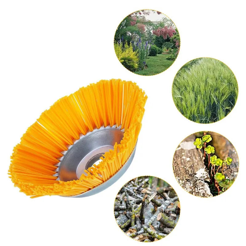 Nylonfaden-Mähkopf 20,32 cm (8 Zoll) für Rasenmäher – 4-in-1: Unkrautentfernung, Moosbeseitigung, Fliesen- & Rostreinigung