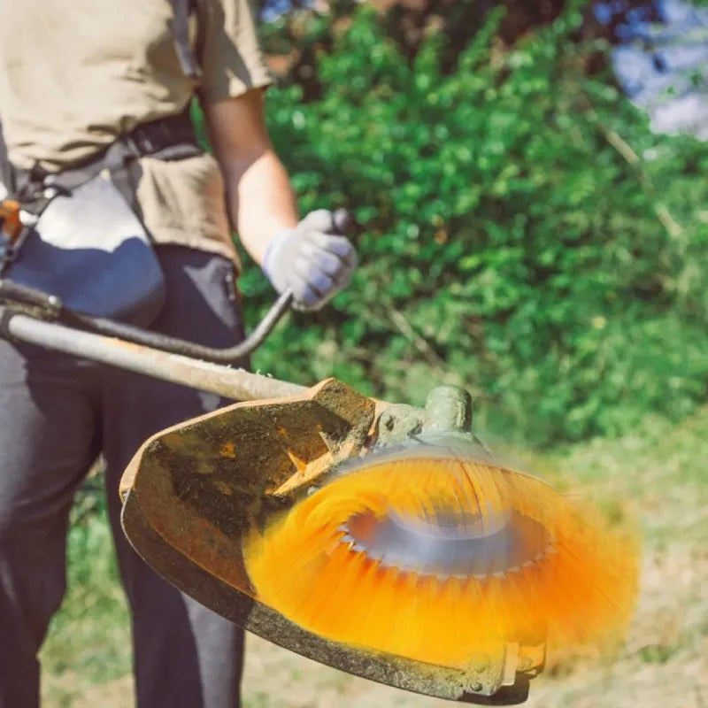 Nylonfaden-Mähkopf 20,32 cm (8 Zoll) für Rasenmäher – 4-in-1: Unkrautentfernung, Moosbeseitigung, Fliesen- & Rostreinigung