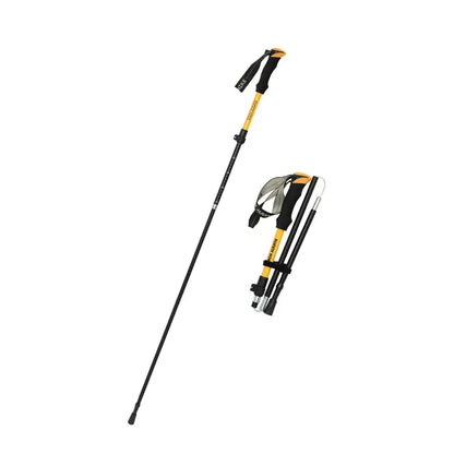Faltbarer Aluminium-Wanderstock – 270g ultra leicht, höhenverstellbar, mit Schneeteller