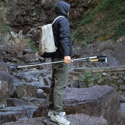 Faltbarer Aluminium-Wanderstock – 270g ultra leicht, höhenverstellbar, mit Schneeteller