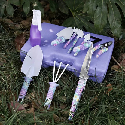 10-teiliges Gartengeräte-Set – Komplettausstattung mit Aufbewahrungsbox, für Garten & Balkon