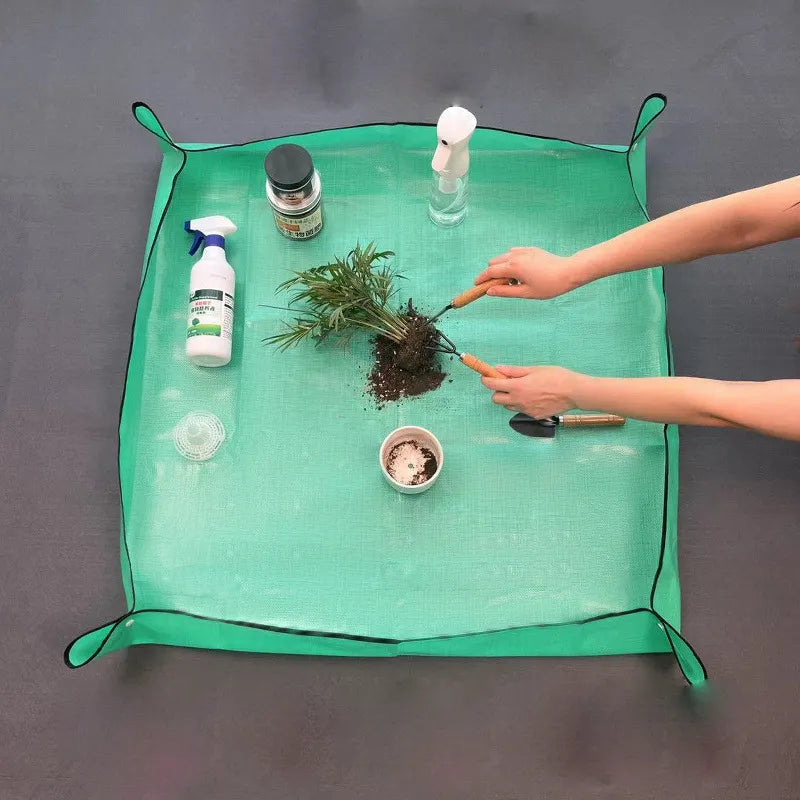 Gartenmatte für Erdewechsel – 75x100 cm, wasserdicht, schmutzabweisend, wiederverwendbar