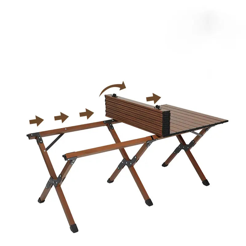 Faltbarer Campingtisch aus Aluminiumlegierung – 80 kg belastbar, wasserabweisend, ultrakompakt