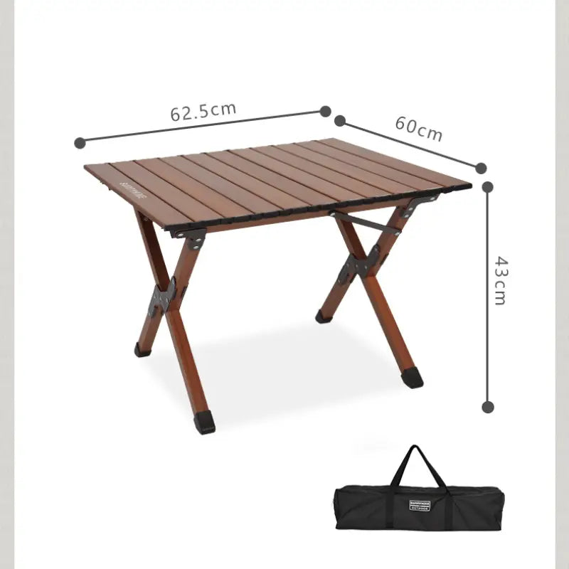 Faltbarer Campingtisch aus Aluminiumlegierung – 80 kg belastbar, wasserabweisend, ultrakompakt