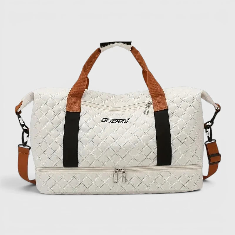 Travessia Reisetasche mit Schuhfach und Rautenmuster