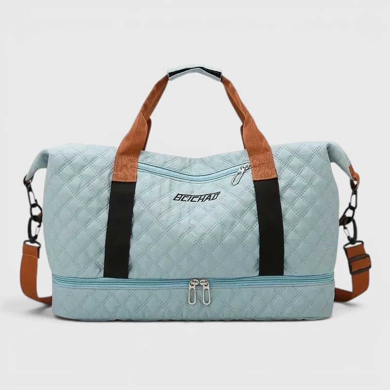 Travessia Reisetasche mit Schuhfach und Rautenmuster