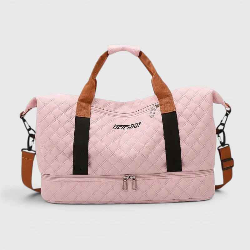 Travessia Reisetasche mit Schuhfach und Rautenmuster