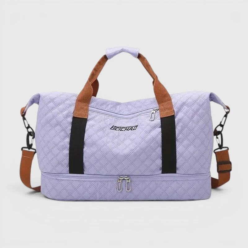 Travessia Reisetasche mit Schuhfach und Rautenmuster