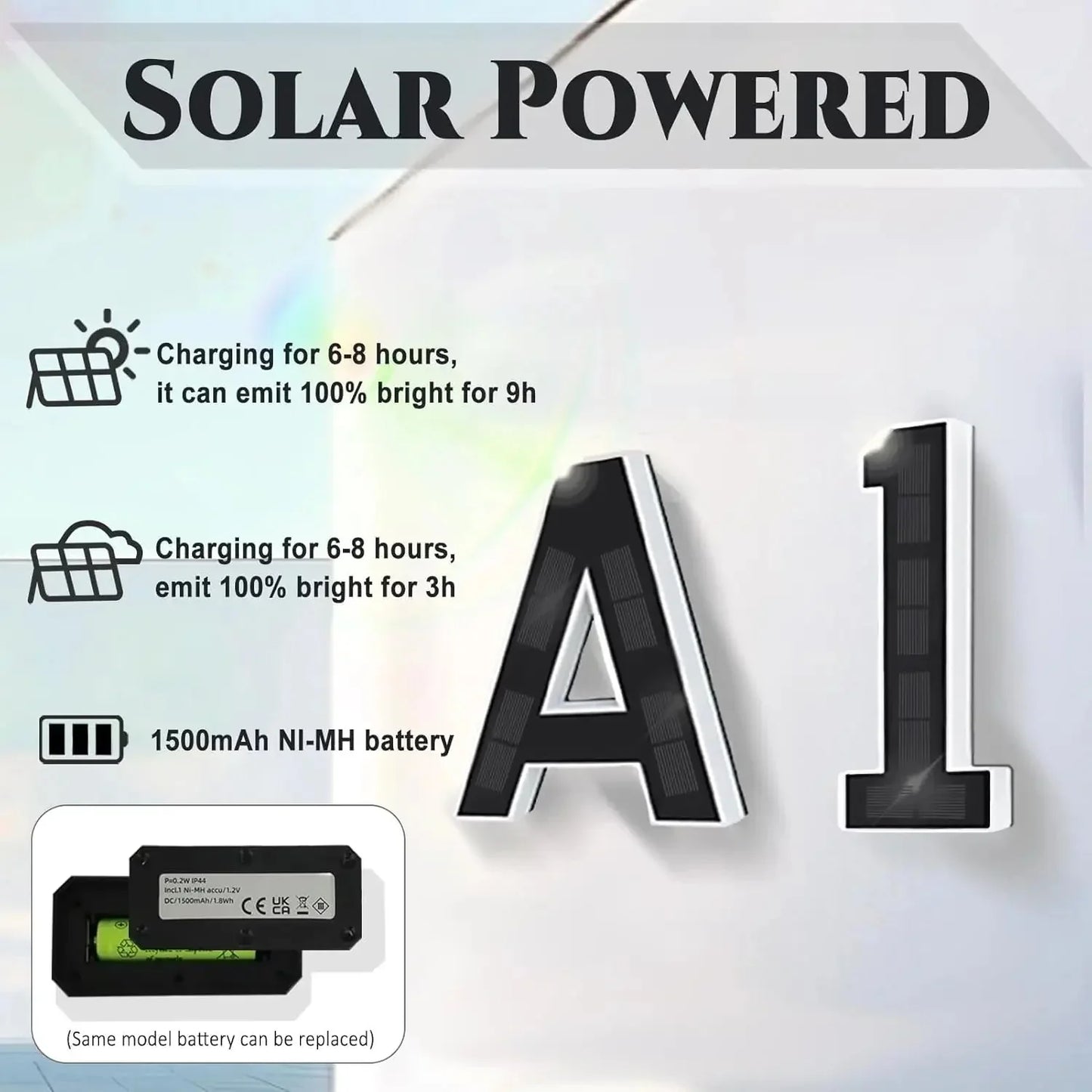 LumiDigit™ – Solar-LED Hausnummern