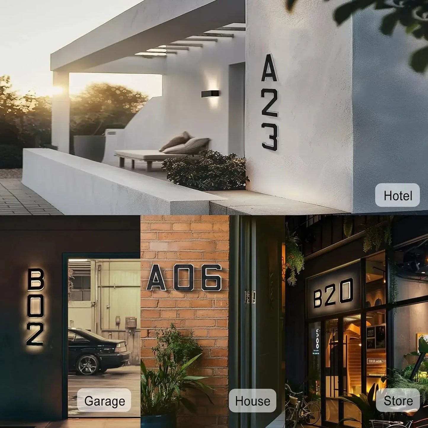 LumiDigit™ – Solar-LED Hausnummern