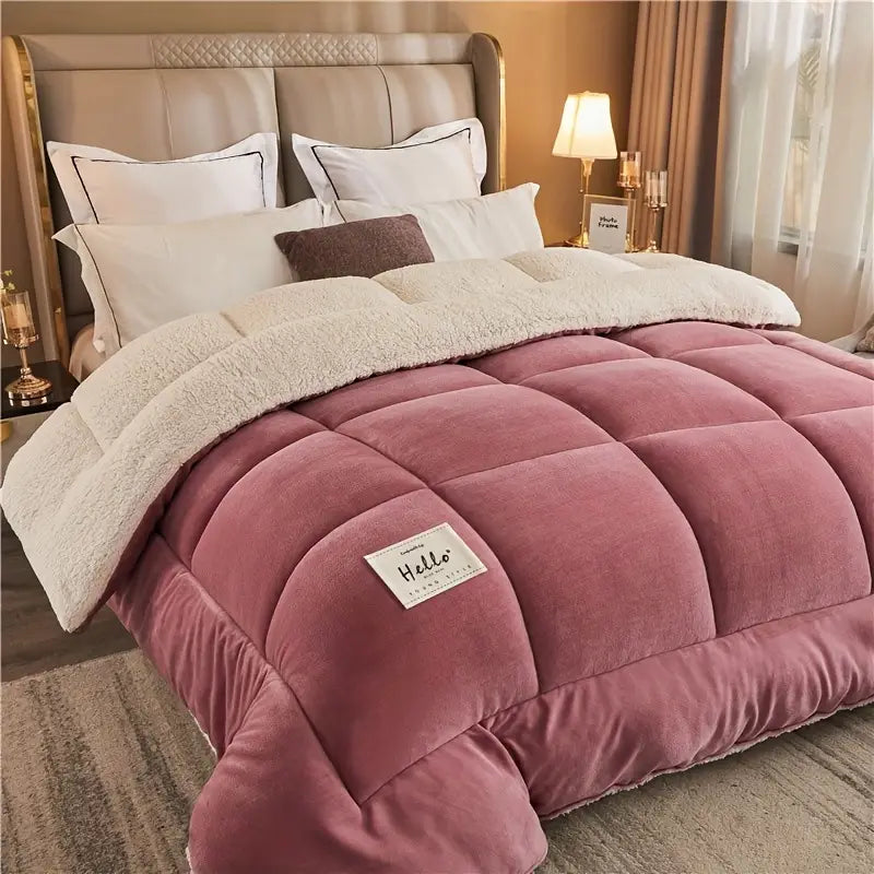 Nordura Bettdecke Winter | 3-lagig & Gesteppt | Kariertes Design | Warm & Pflegeleicht – image 8