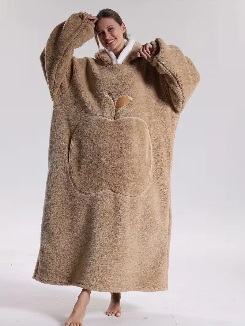Oversized Hoodie Decke mit Kapuze | WärmeHood – image 11