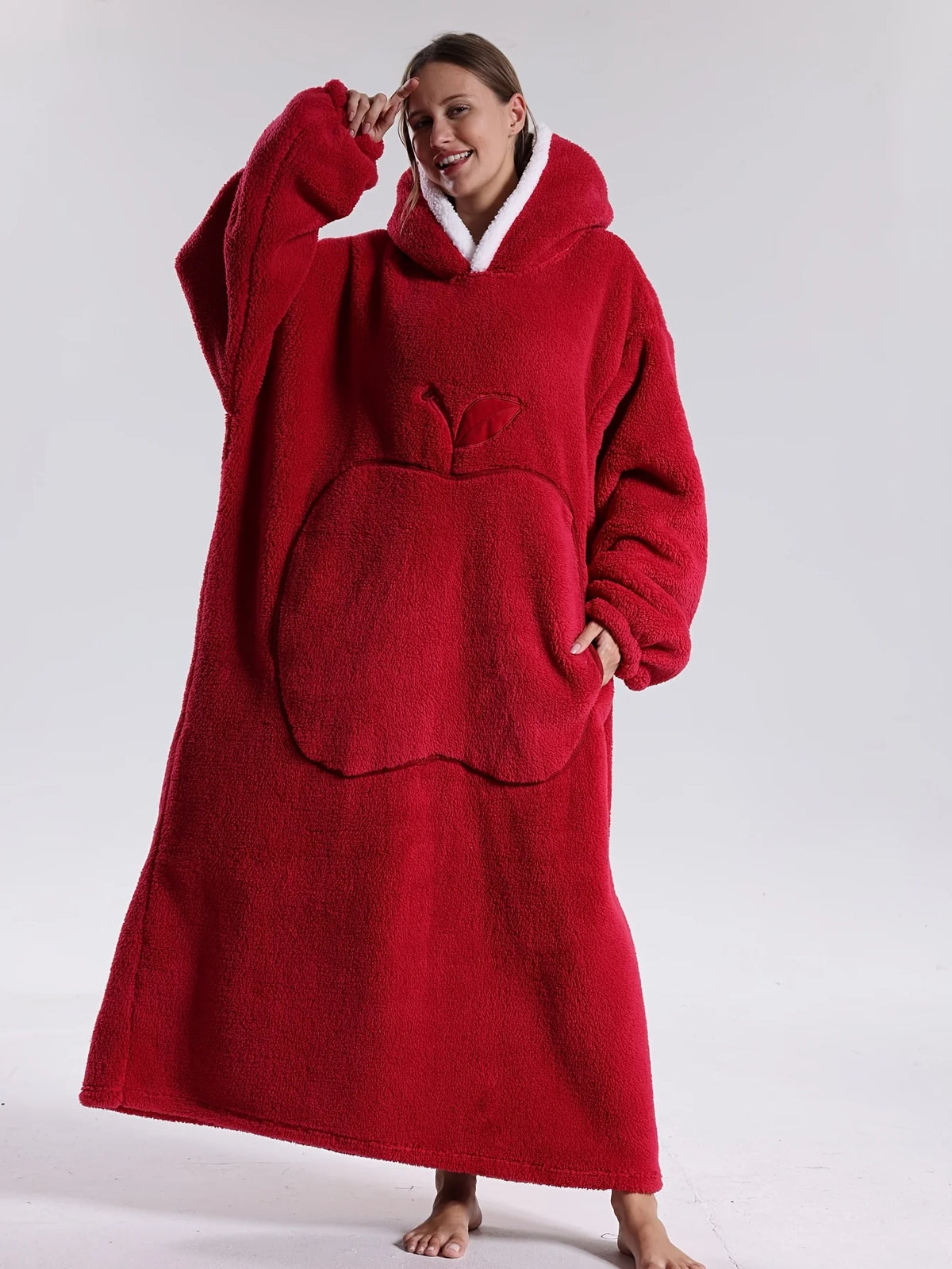 Oversized Hoodie Decke mit Kapuze | WärmeHood – image 13