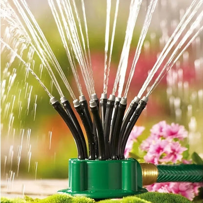 Garten-Bewässerungssprinkler – 360° Automatik, 12 Düsen, wassersparend, für Balkon & Garten