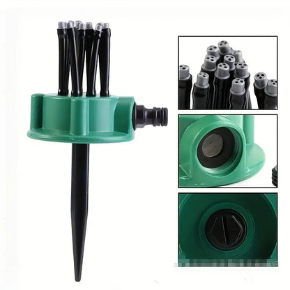 Garten-Bewässerungssprinkler – 360° Automatik, 12 Düsen, wassersparend, für Balkon & Garten