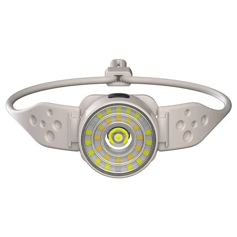 Leichte & langlebige Mehrzweck-Stirnlampe – Hautfreundliches Silikon, wiederaufladbar, wasserfest für Nachtlauf & Outdoor