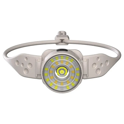Leichte & langlebige Mehrzweck-Stirnlampe – Hautfreundliches Silikon, wiederaufladbar, wasserfest für Nachtlauf & Outdoor