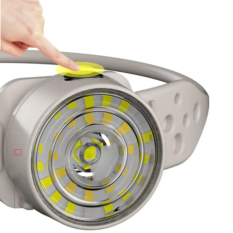 Leichte & langlebige Mehrzweck-Stirnlampe – Hautfreundliches Silikon, wiederaufladbar, wasserfest für Nachtlauf & Outdoor